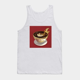 Coffee Vintage Since Art Artsy French Press Beans Tank Top